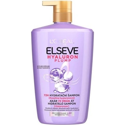 L'Oréal Paris Elseve Hyaluron Plump Moisture Shampoo hydratační šampon s kyselinou hyaluronovou 1000 ml