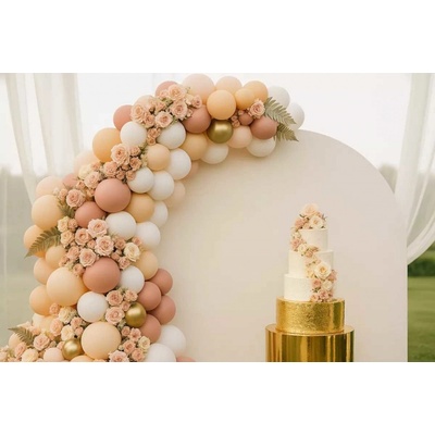 Cakesicq Balónková girlanda béžovo růžová