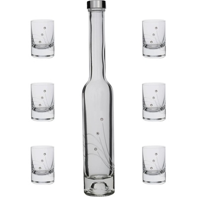 Swarovski Sada šesti odlivek a lahve s krystaly Linie 30 ml