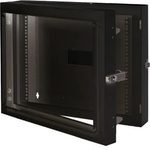 Mirsan Double-Section модул MIRSAN MR. EKG09U. 01 за мрежов шкаф за стена - 600 x 150 x 498 мм / 9U, черен (MR.EKG09U.01)