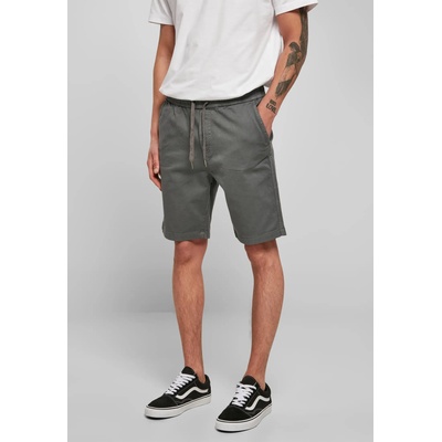 Urban Classics Мъжки къси панталони в тъмносиво Stretch Twill JoggshortsUB-TB1609-02946 - Тъмносив, размер XXL