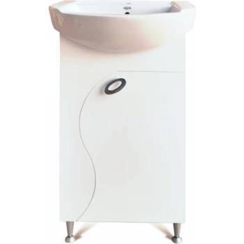 Image 1 of FORMA VITA МЕБЕЛ ЗА БАНЯ С УМИВАЛНИК И ПЛАВНО ЗАТВАРЯНЕ opal 46см БЯЛ (opal1/2)