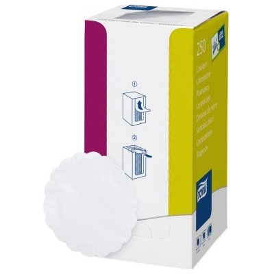 Tork Bílé rozetky z celulózy průměr 9cm 250 ks TORK/474474/PAK