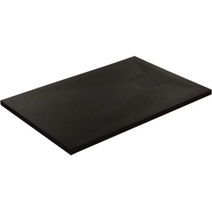 Inter Ceramic Правоъгълно композитно душ корито Inter Ceramic 120x80 см, матово черно каменно покритие (12080RS-2)