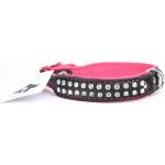 ABC-ZOO Кожен нашийник Zircon Neo, черно - розов 2 см x 25 - 30 см
