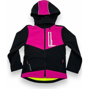 Dievčenská softshellová zateplená bunda 01 ružová