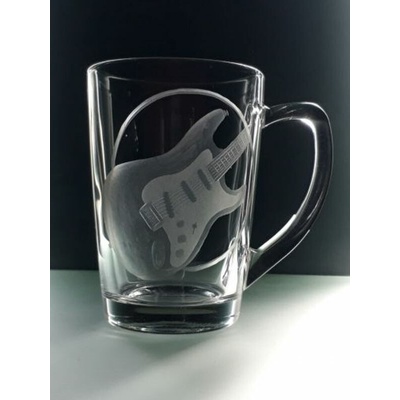 DaMirs Hrnek skleněný - kytara Stratocaster (250ml)