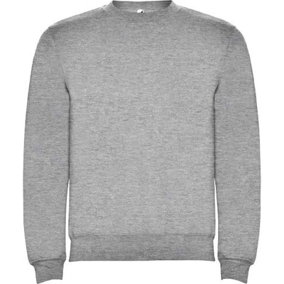 Clasica detský sveter s výstrihom crewneck melírovaná šedá