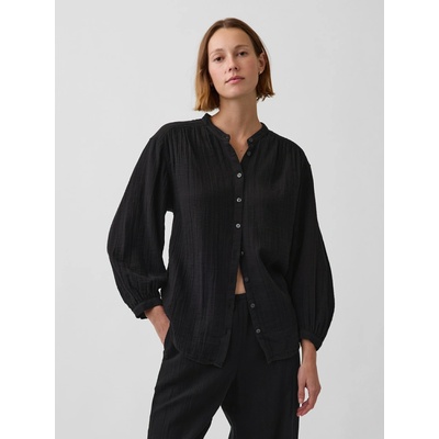 Gap mušelínová oversize košile černá