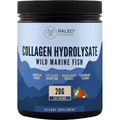 Paleo Powders Kolagén z divokej špargle jahoda + vit. C 500 g