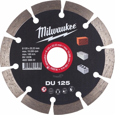 Milwaukee Diamantový rezný kotúč du 125 × 22,2 mm 4932399522