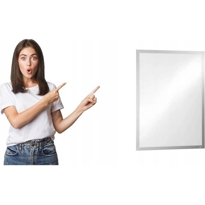 Durable - Samolepící rámeček DURAFRAME POSTER A1 - Stříbrný – Zboží Dáma