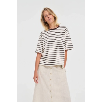 Moodo Дамска тениска на райета Moodo Moodo | Byal | ЖЕНИ | XL