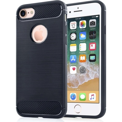 Pouzdro Forcell Carbon back cover Apple iPhone 7/8 - černé