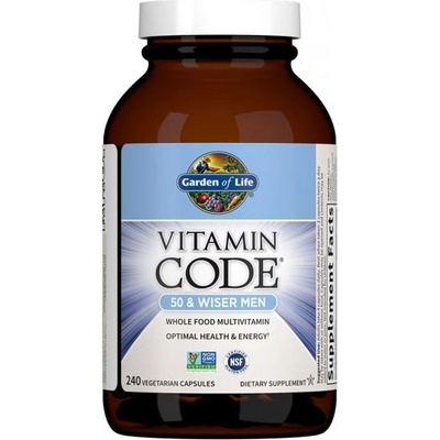 Garden of Life Vitamin Code Men 50, мултивитамини за мъже над петдесет години, 240 капсули