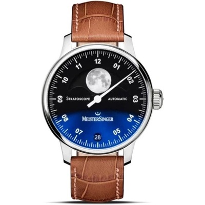 MeisterSinger Stratoscope ST982 Světle hnědý kožený řemínek