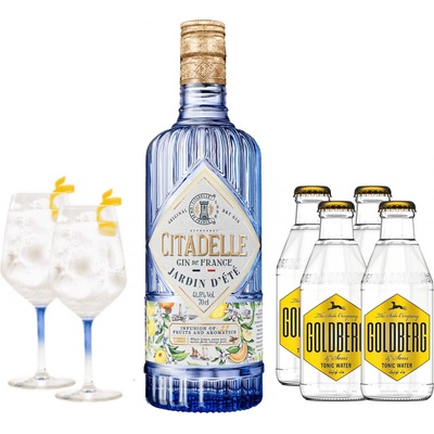 Citadelle Jardin d'été 41,5%, (set 1 x 0,7 L, 4 x 0,2 L)