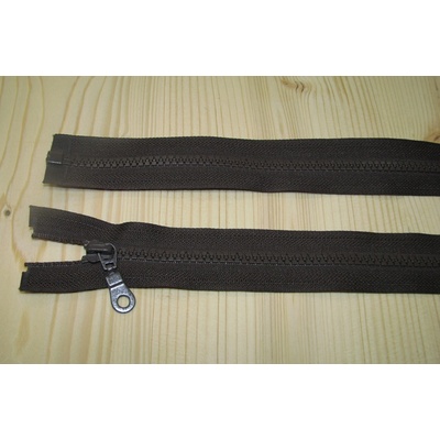 Zips kostenný hnedá 5mm deliteľný 70cm