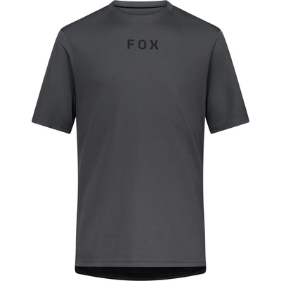 FOX Racing Мъжка фланелка с къс ръкав за колоездене Fox racing Ranger S/S Jersey Wordmark Cycling jersey - Dark Shadow (056-3673-0812)