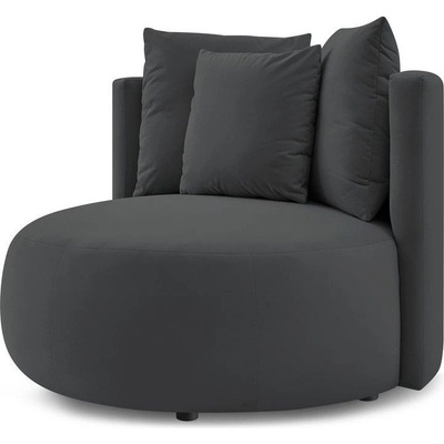 Bobochic Paris Тъмносиво кадифено кресло Cesar - Bobochic Paris (WT-ROND-1.5--W_1 P916)