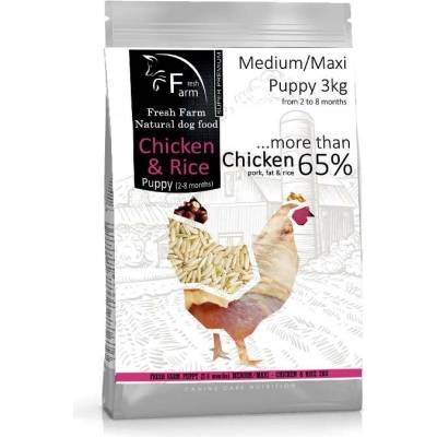 Fresh Farm Puppy 2-8 Medium & Maxi Chicken & Rice 3 kg