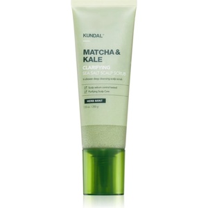 KUNDAL Matcha & Kale Herb Mint почистващ пилинг за коса и скалп 200 гр