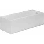 Radaway Комплект за правоъгълна вана Radaway Nea 160x70 см, бял, с преден и страничен панел, сифон за вана и хромиран капак (201715)