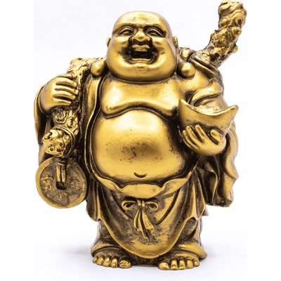 Milujeme Kameny Smějící se Buddha hojnosti - soška Feng shui A4