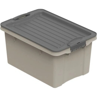 Rotho úložný box Compact s vekom A4 13 l cappuccino