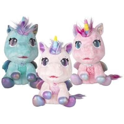 Alltoys Interaktivní jednorožec Baby Unicorn světle růžový