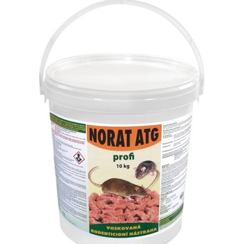 Norat ATG 10kg - granulovaná parafínová deratizační nástraha do vlhkého prostředí