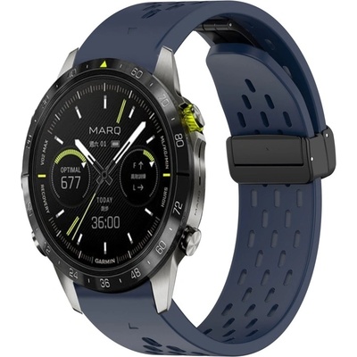 PROTEMIO AIRY Silikonový řemínek pro Garmin Epix Pro Gen 2 47mm modrý 94037