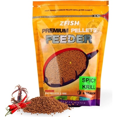Zfish Mikro Pelety Premium Feeder Pellets 700g 2mm Spicy Krill