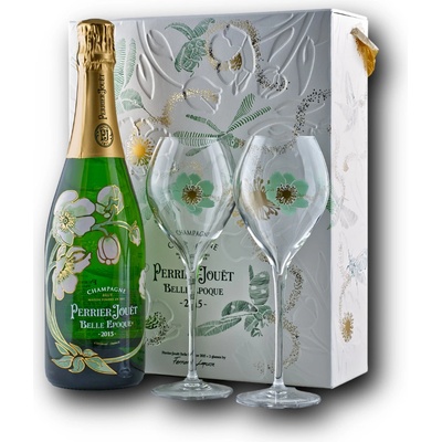 Perrier Jouët Belle Epoque Brut 2015 Limited Edition by Fernando Laposse 12,5% 0,75 l (darčekové balenie 2 poháre)