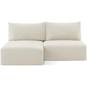 makamii Кремав разтегателен ъглов диван с място за съхранение (ляв ъгъл) Kalena - Makamii (KALENA_LCOF_38_P1_C1)