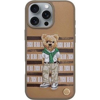 Zuck Bear Калъф за iPhone 16, Zuck Bear San Francisco Fortune Golden State Case, Кафяв (6974057395928)