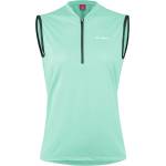 Löffler Дамски потник за колоездене Löffler Women's Bike Sleeveless Shirt Half-Zip Plain Cycling singlet - Clearwater - размер 44 (EU) (156-2422-0515)