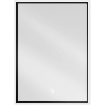 Mexen Erma огледало за баня с подсветка 50 x 70 см, LED 6000K, анти-замъгляване, черна рамка - 9814-050-070-611-70 (9814-050-070-611-70)