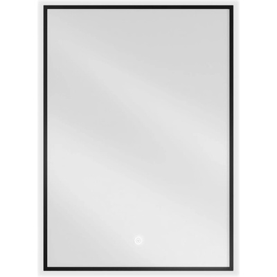 Mexen Erma огледало за баня с подсветка 50 x 70 см, LED 6000K, анти-замъгляване, черна рамка - 9814-050-070-611-70 (9814-050-070-611-70)