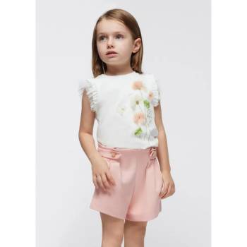 Image 1 of Mayoral Панталон къс креп в телесен цвят за мини момиче Mayoral