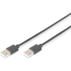 ASSMANN Кабел за свързване Assmann USB 2.0, тип А, 1 м, черен (AK-300101-010-S)