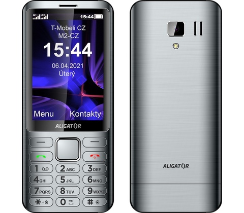 ALIGATOR D950 Dual SIM stříbrná
