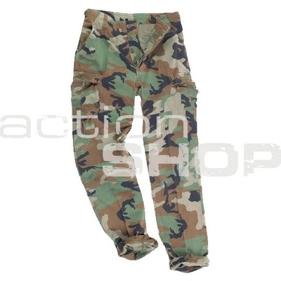 Kalhoty Mil-tec US BDU předeprané woodland