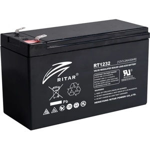 Ritar Оловна Батерия RITAR (RT1232), 12V, 3.2 Ah, AGM, 134/ 67/ 60 mm (RITAR-RT1232) - zettabytex