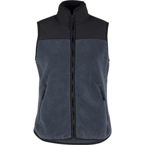 Stoic Дамски поларен елек Stoic Women's MerinoHighPile357 VallsboSt. Vest Fleece vest - Ink Grey / Black - размер XS (132-1240-0611)