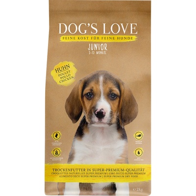 DOG’S LOVE 2х12кг Junior Dog´s Love, суха храна за кучета - с пиле