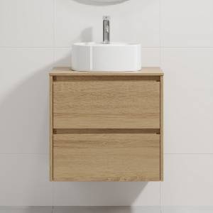 Bath Deluxe Шкаф за баня с мивка TRONDHEIM/VIKEDAL 60x57x46 cm дъб/бял (SETBT0149B)