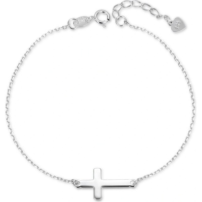 AGATO Stříbrný náramek s křížkem AGB764/21