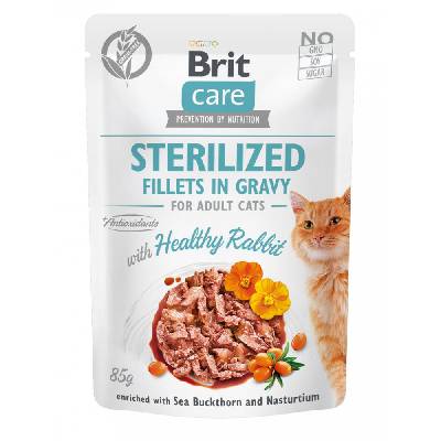 Brit Care (VAFO Praha s.r.o.) Brit Care Cat Fillets in Gravy Sterilized Healthy Rabbit 85g