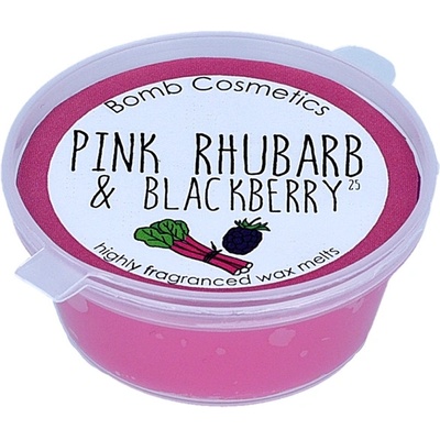 Bomb cosmetics Vosk v kelímku Pink Rhubarb Blackberry Růžová rebarbora s ostružinou 35 g